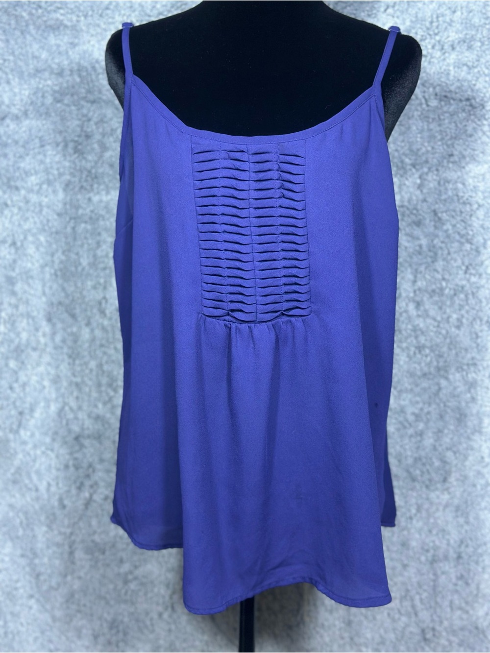 Torrid Purple Blue Sleeveless Pintuck Top – Size 0